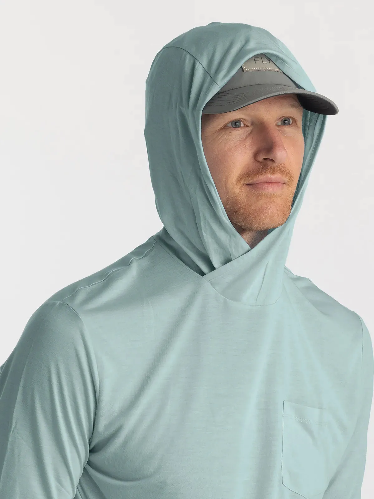 Men's Bamboo Lightweight Hoodie - Sabal Green