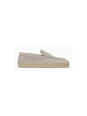 Men's Goose-Coloured Suede Espadrilles in Grey | Size 39 | 1240942LE