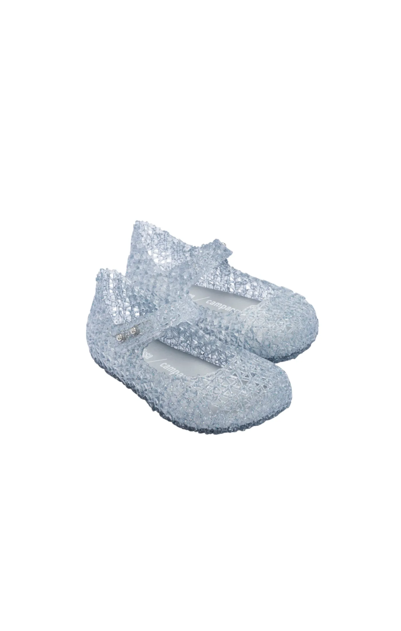 Mini Campana Papel - Clear Glitter