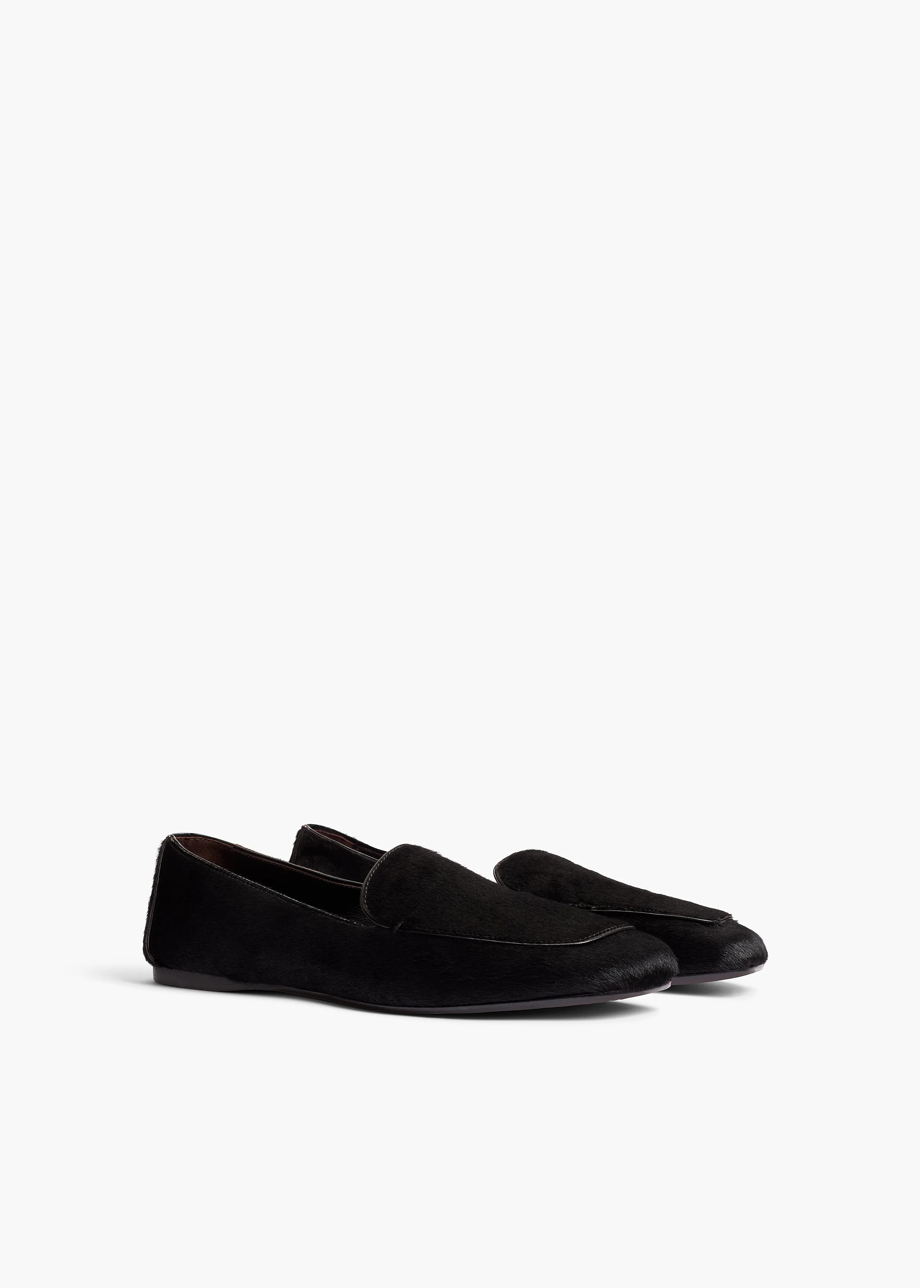 Monroe Loafer in Black Haircalf