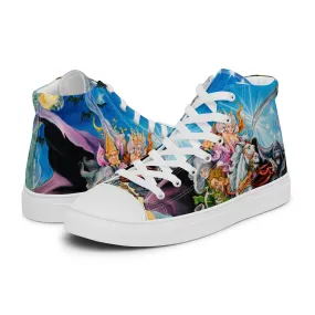 Mort Women’s High Top Canvas Shoes -  Free Shipping  *US SIZES SHOWN! USE CHART!