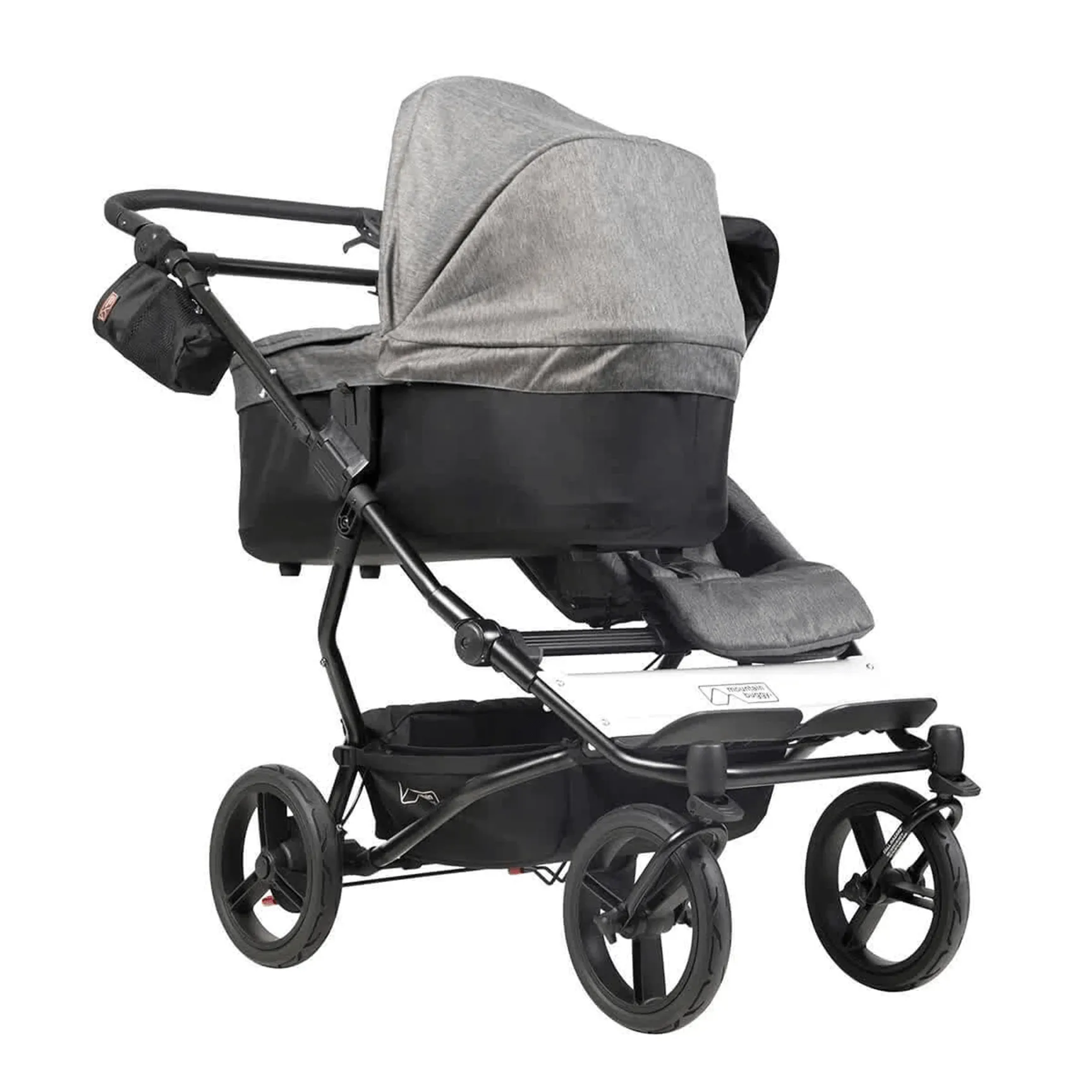 Mountain Buggy Duet Luxury with Satchel in Herringbone