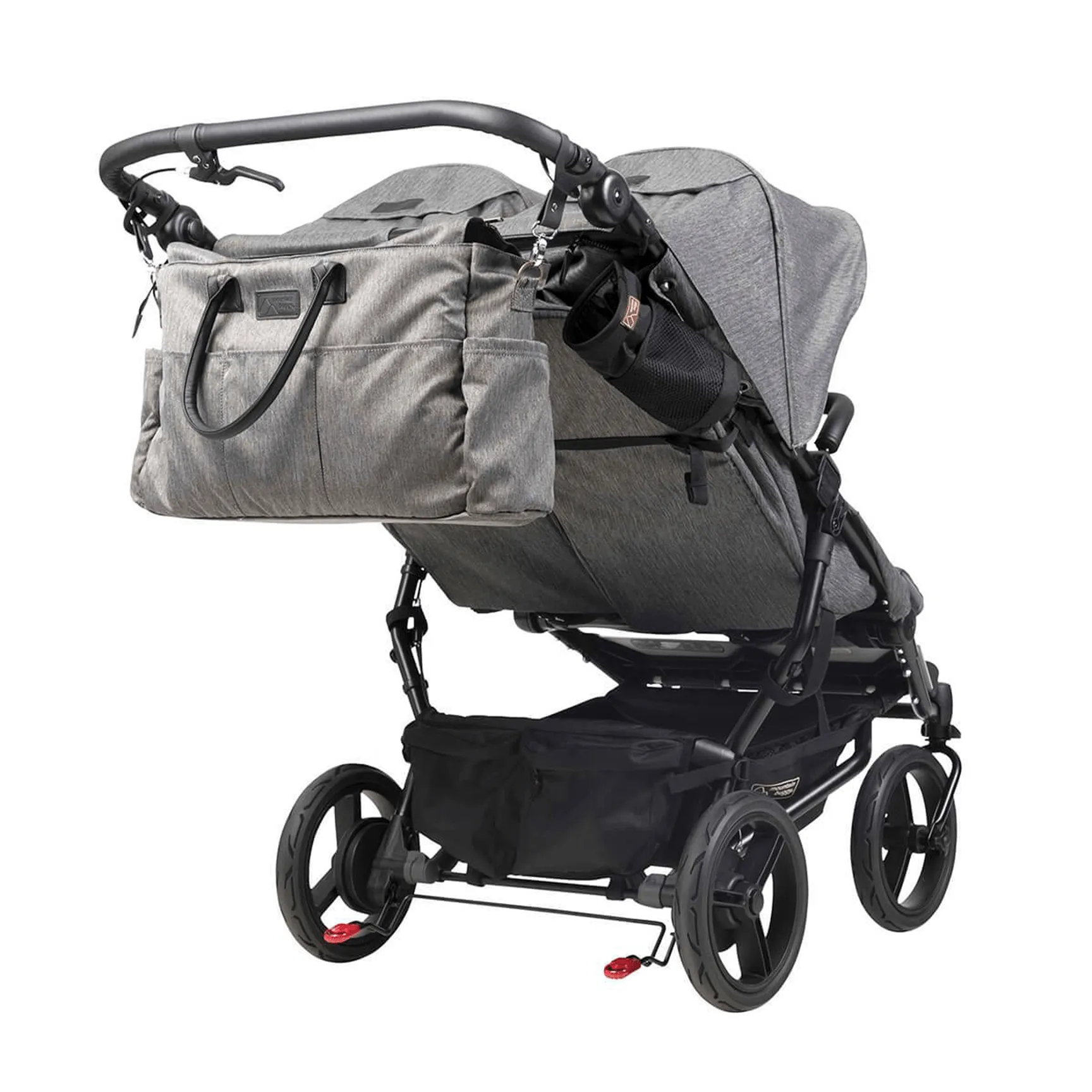 Mountain Buggy Duet Luxury with Satchel in Herringbone