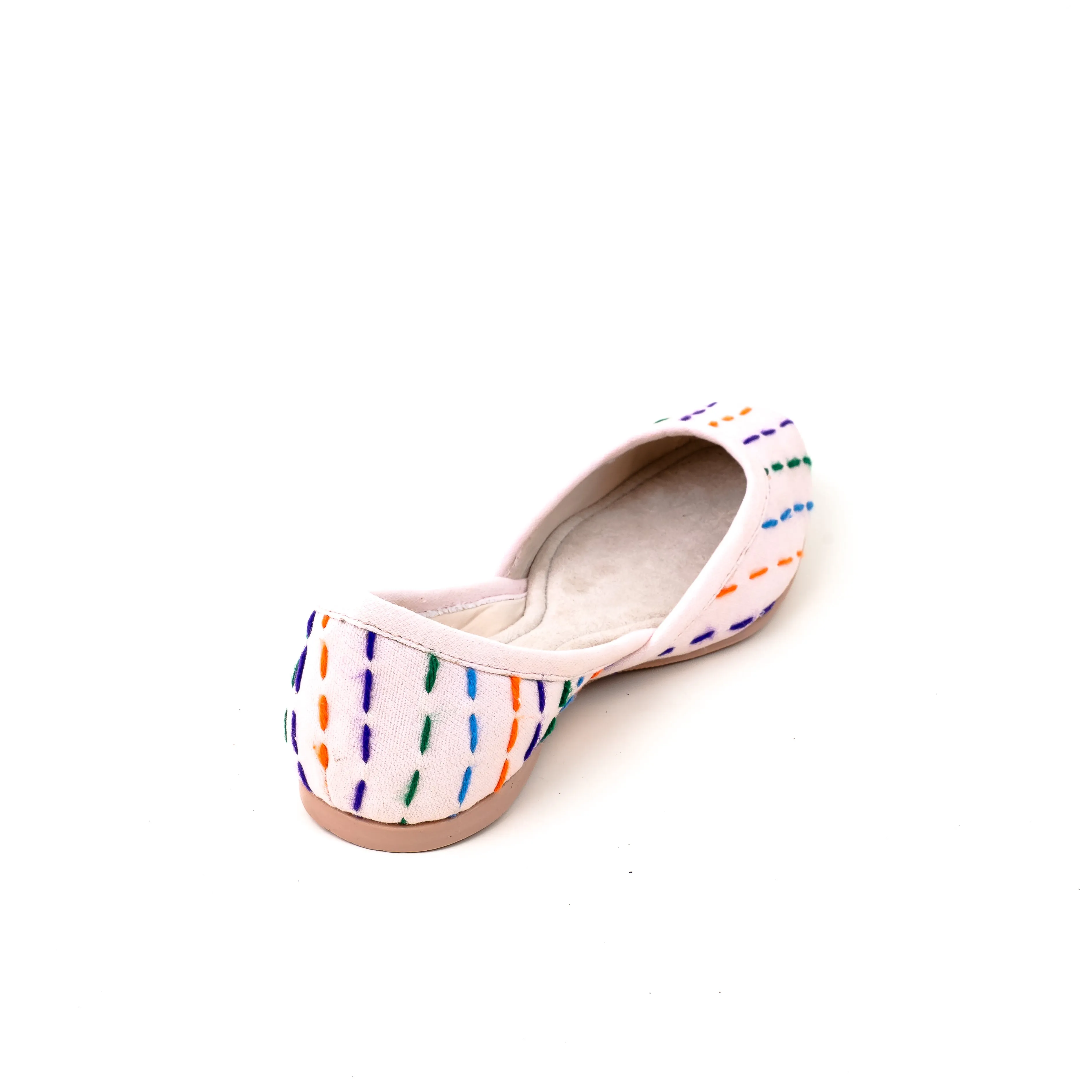 Multi Colored Stitched Mojari