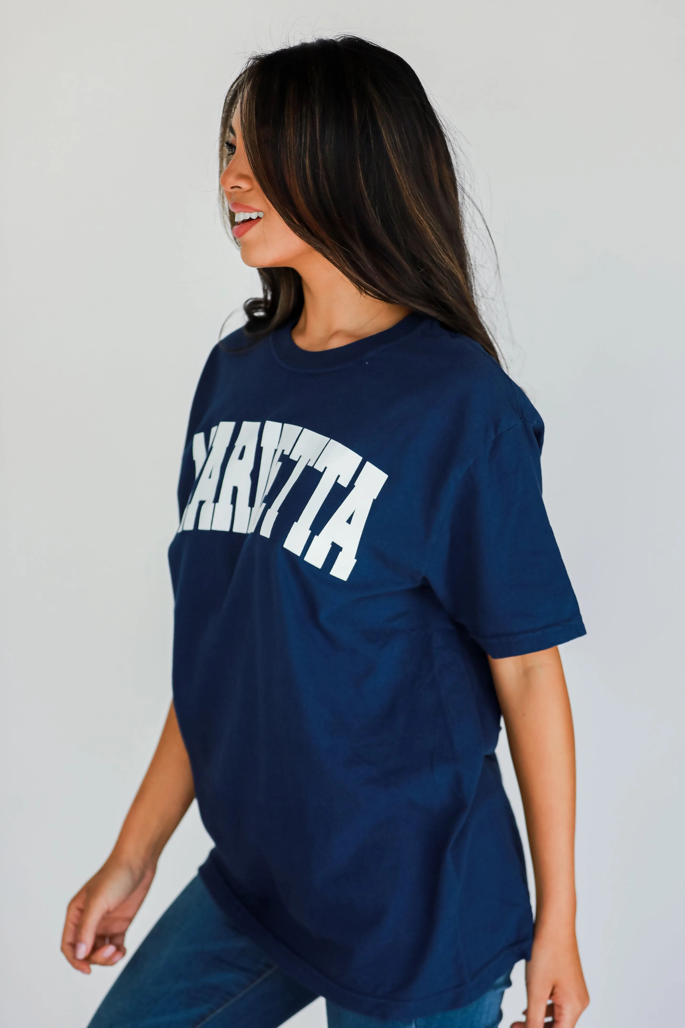 Navy Marietta Tee