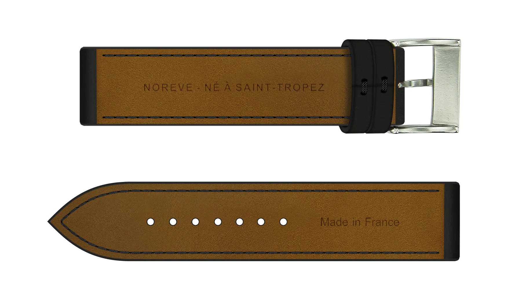 Noreve Saint Tropéz Strap for Apple Watch in Blu Marino