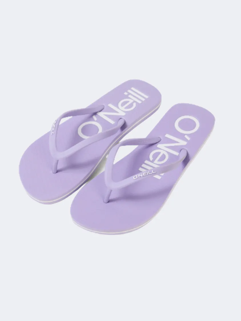 O&#39;Neill Profile Logo Women Beach Slippers Purple Rose