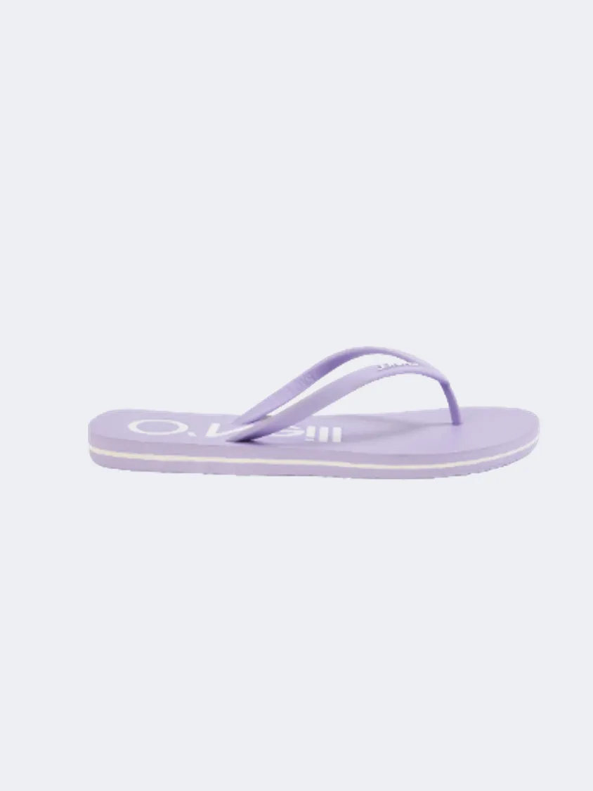 O&#39;Neill Profile Logo Women Beach Slippers Purple Rose