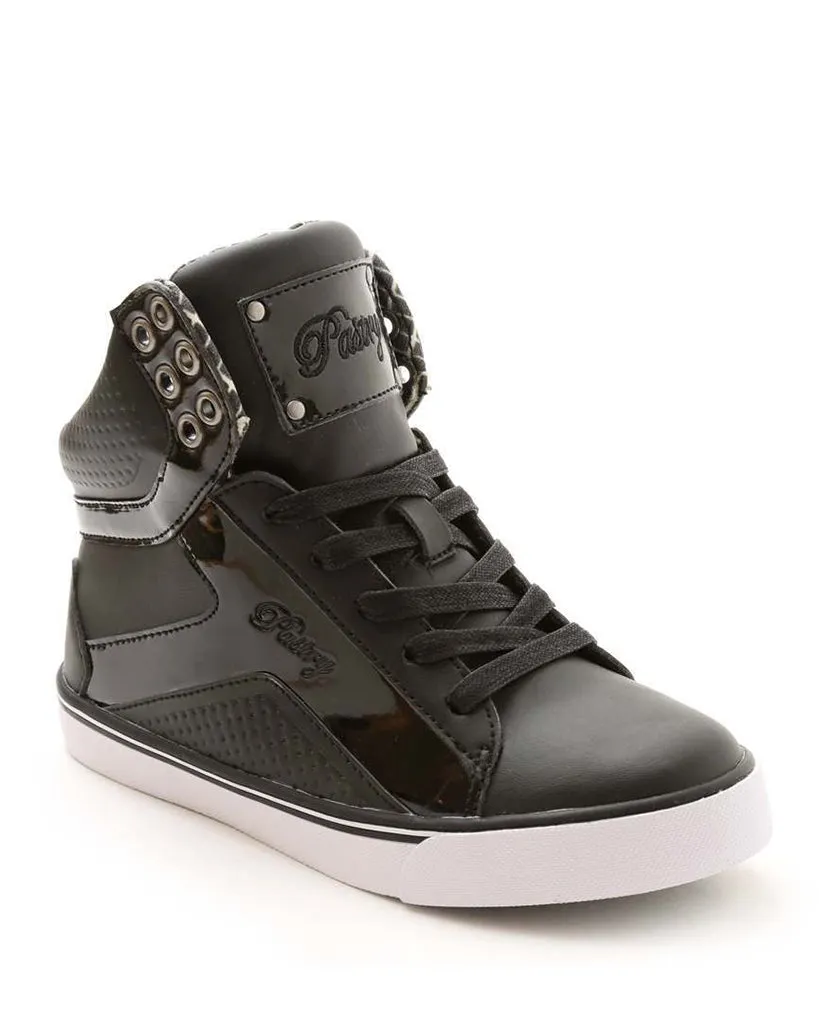 Pastry Pop Tart Grid Hip Hop Dance Sneakers - Womens/Mens - Black/White