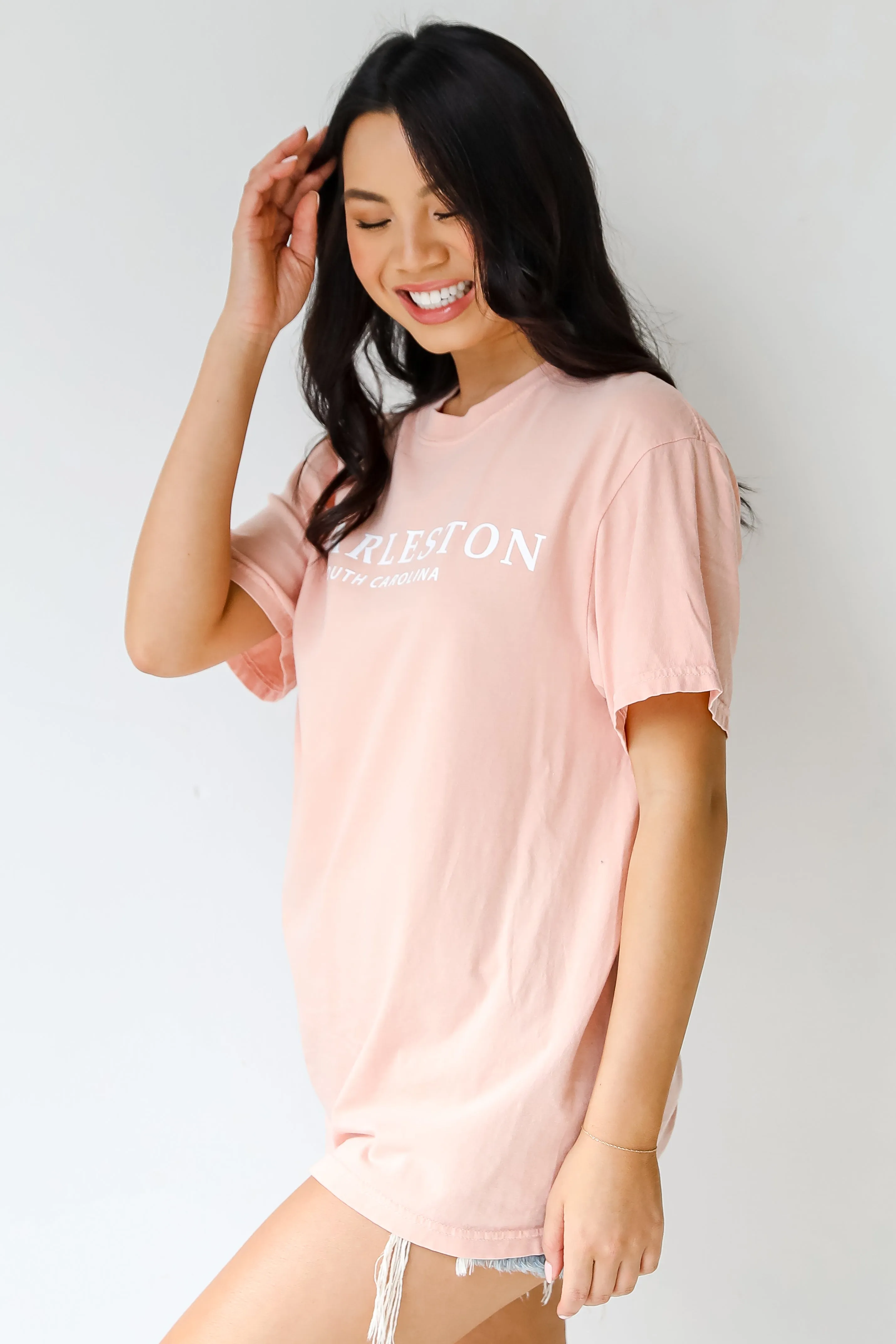 Peach Charleston South Carolina Tee