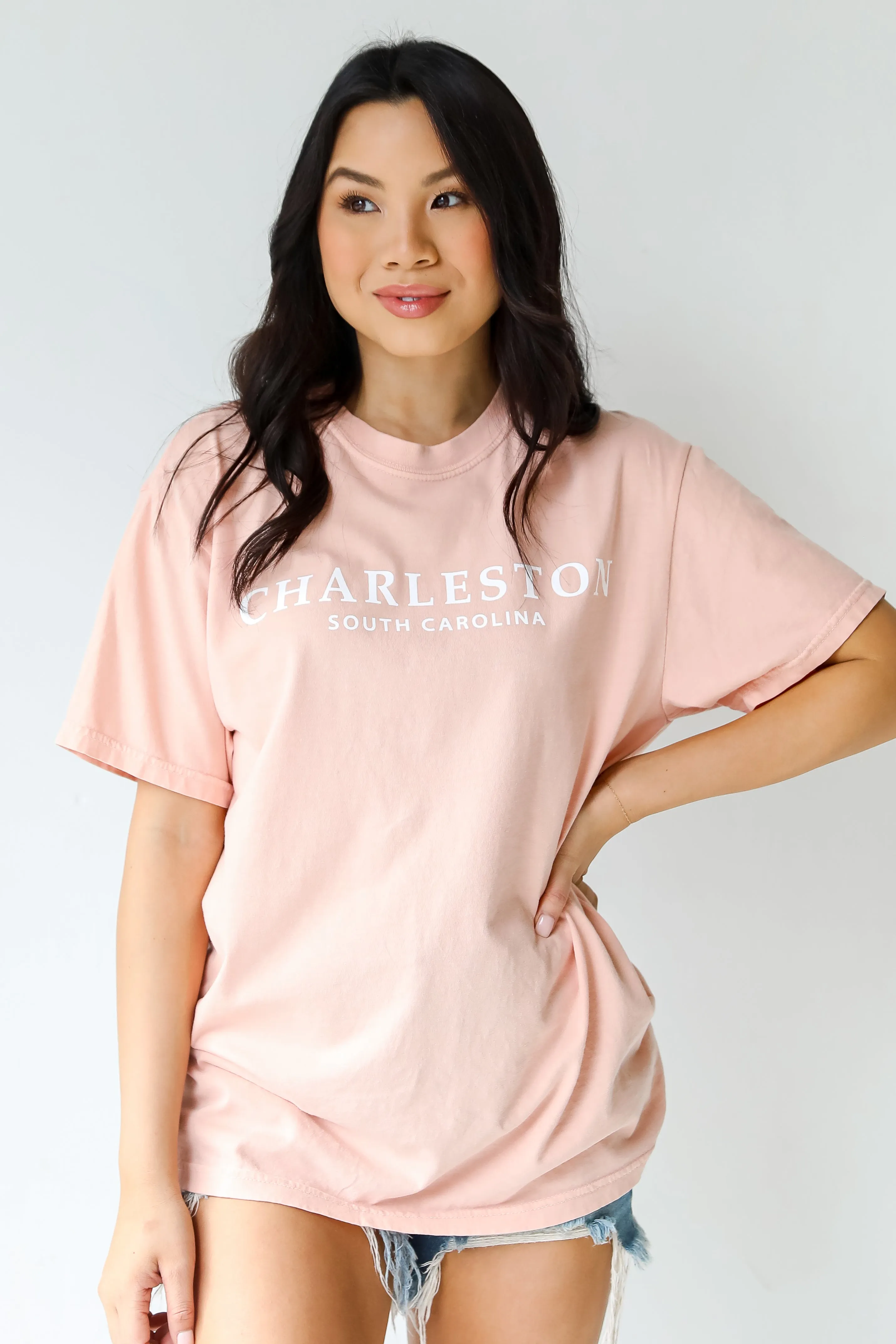 Peach Charleston South Carolina Tee