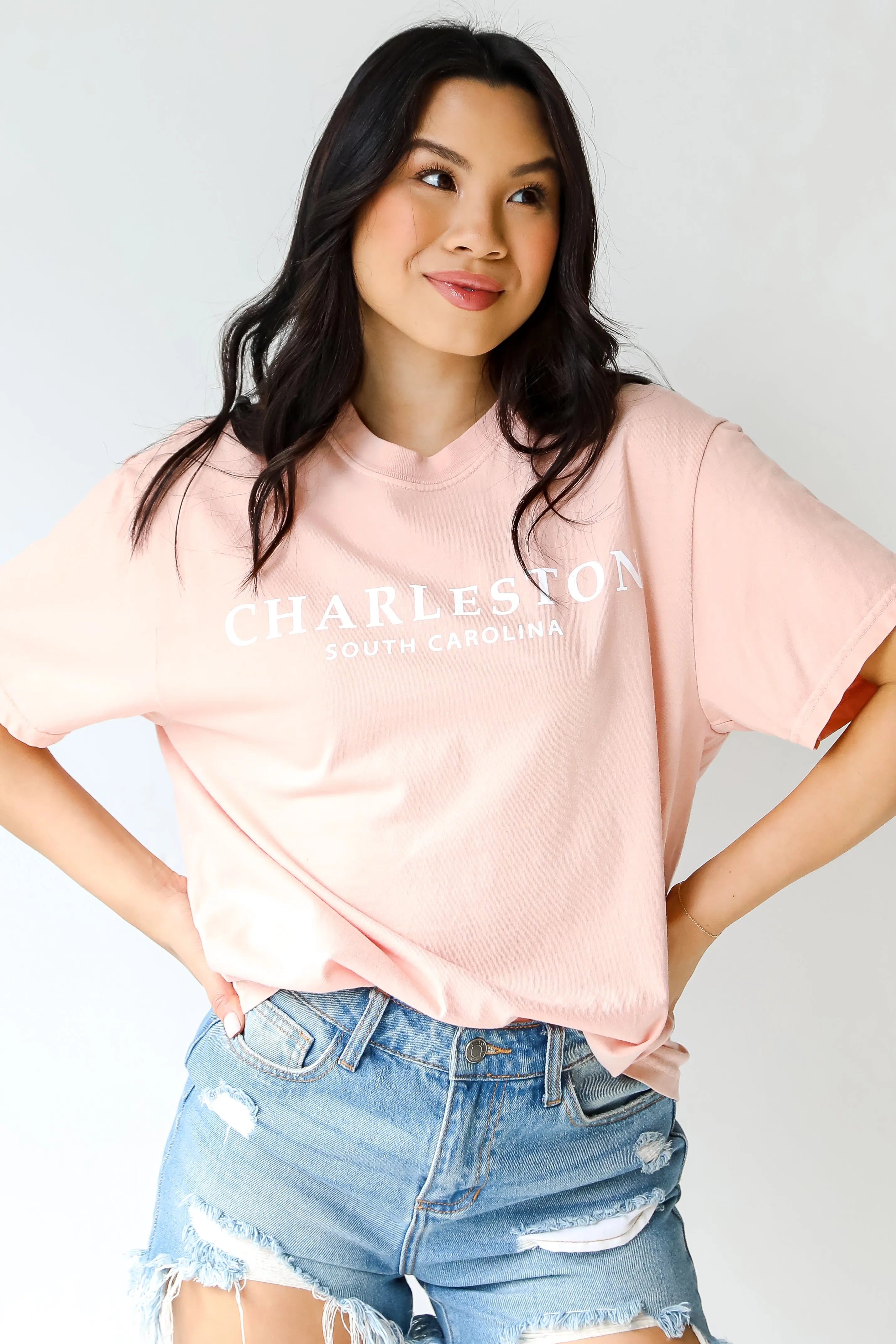 Peach Charleston South Carolina Tee