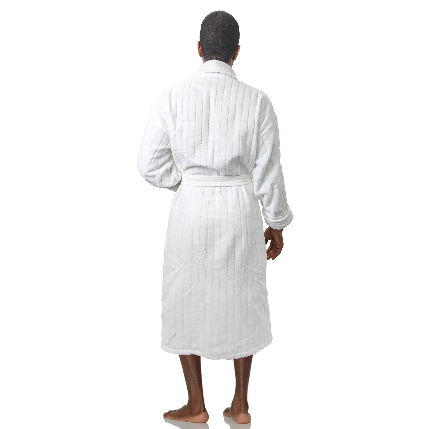 Pillowtex Hotel Robe | 100% Combed Cotton Velour Bathrobe