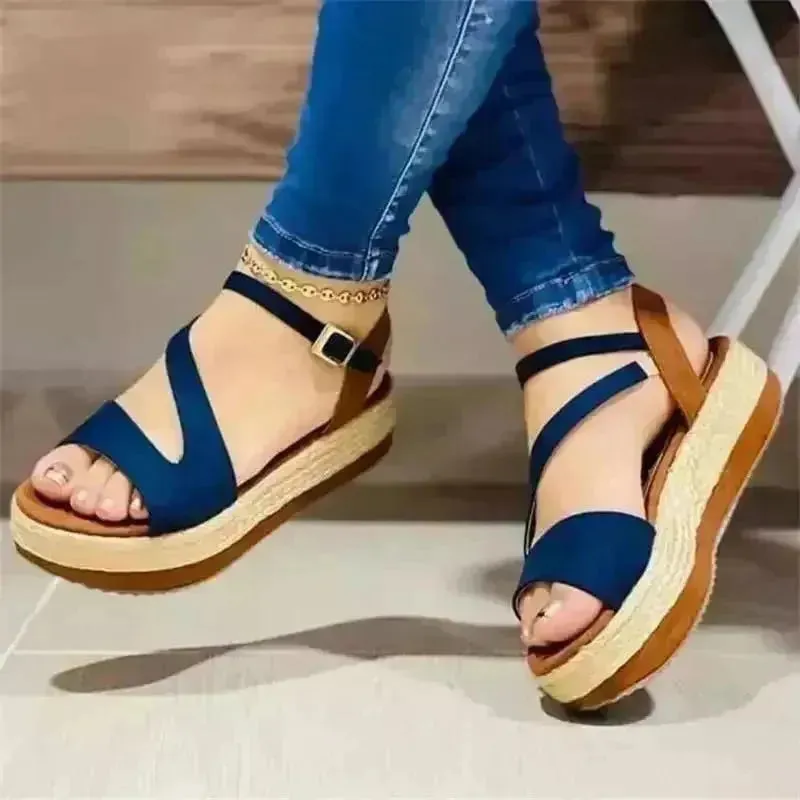 Platform Mid Wedge Sandals for women