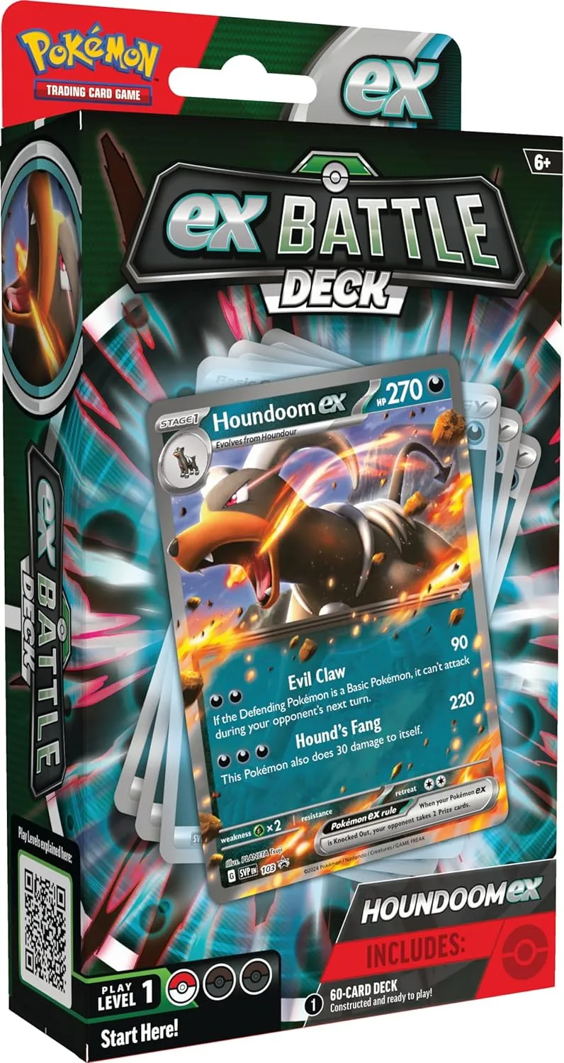 Pokemon Houndoom ex Battle Deck Display