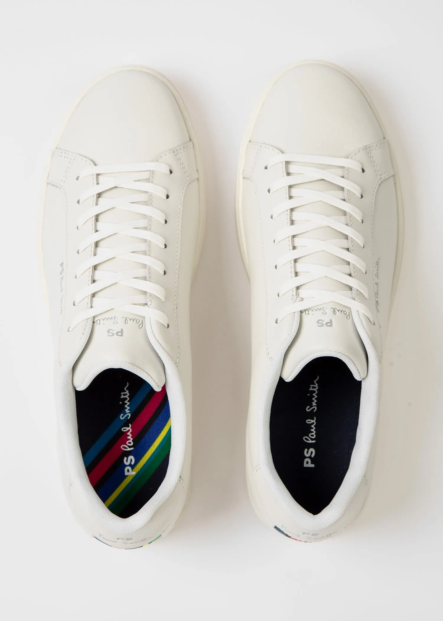 PS Paul Smith Rex White Tape Trainers 01 WHITE