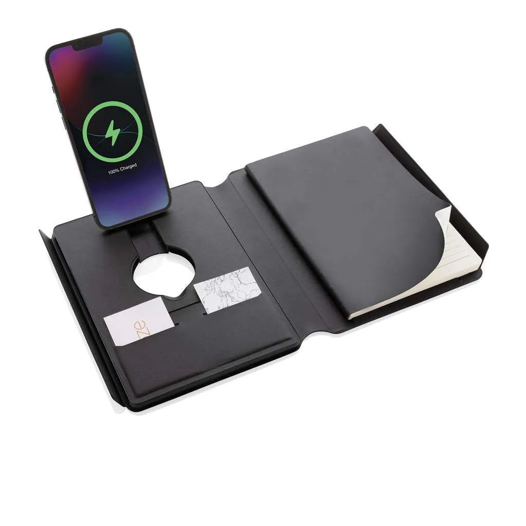 RCS rePU Notebook with 2-in-1 Wireless Charger