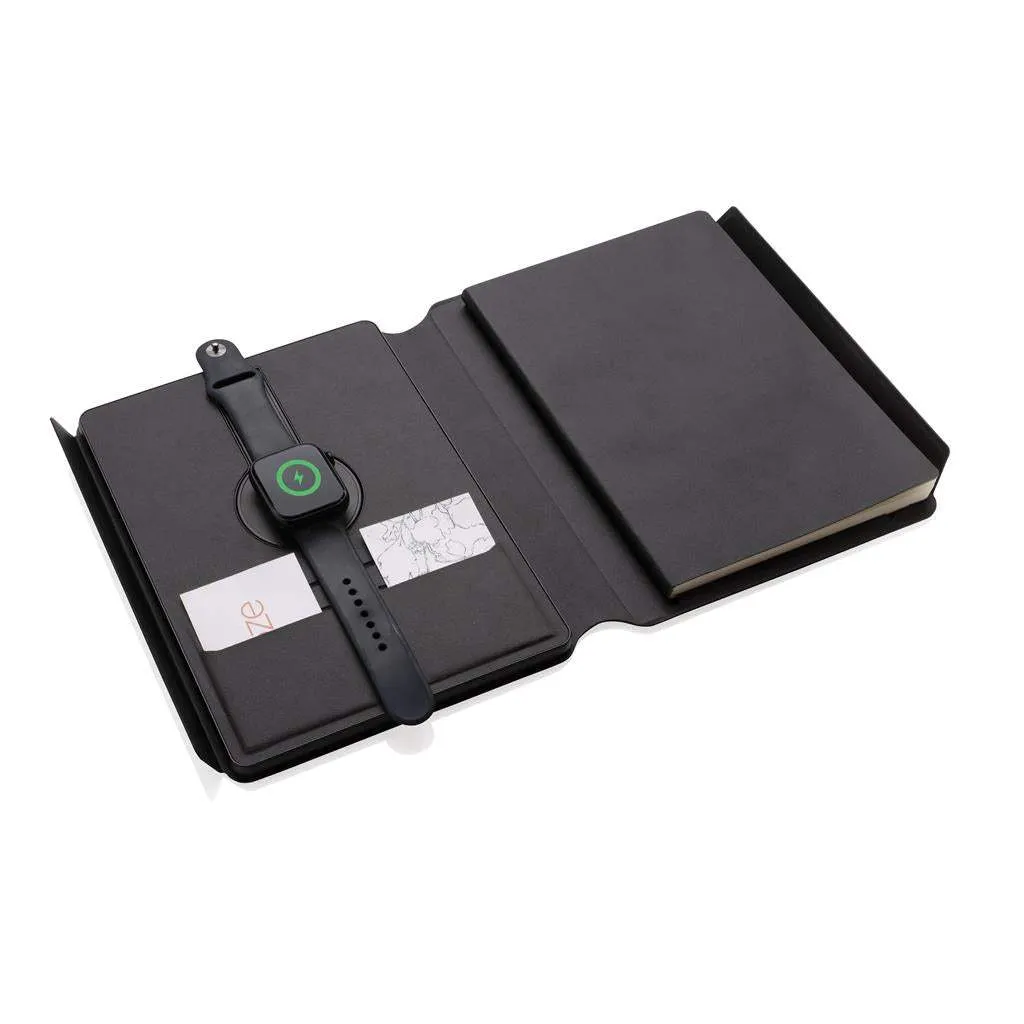 RCS rePU Notebook with 2-in-1 Wireless Charger