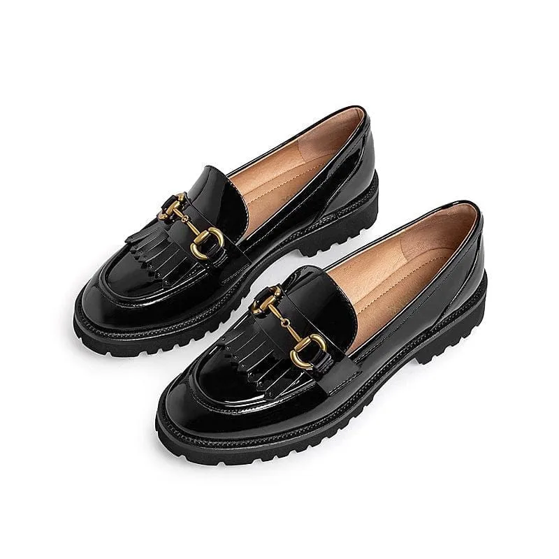 Retro Temperament England Loafers