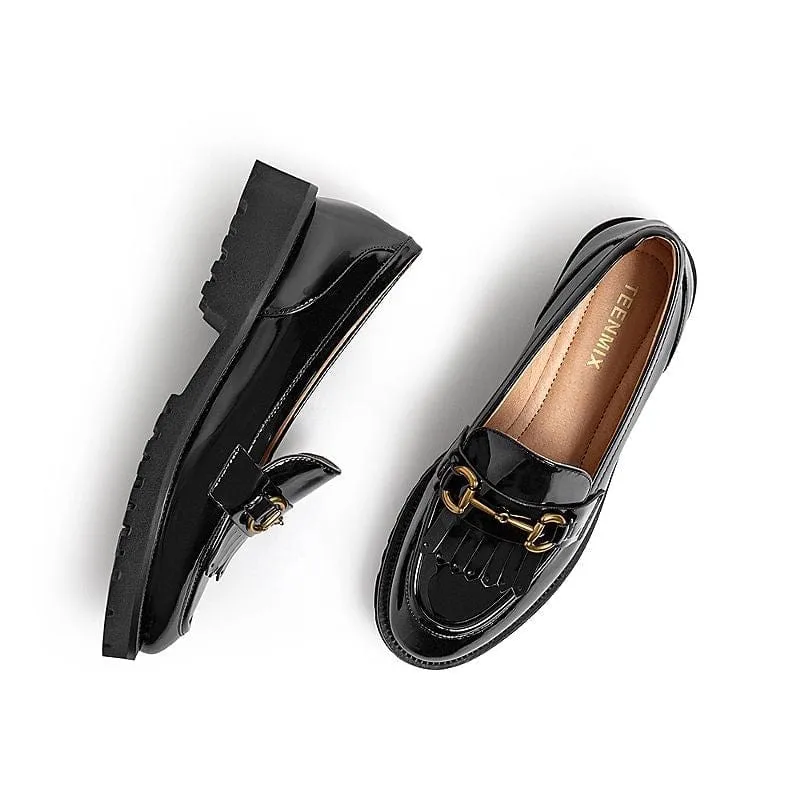 Retro Temperament England Loafers