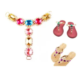 Rhinestone Shoes Decoration Chain