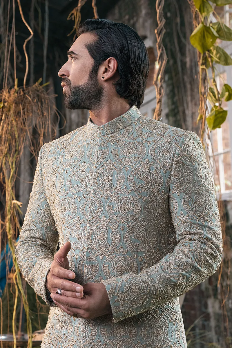 SAGE GREEN SHERWANI