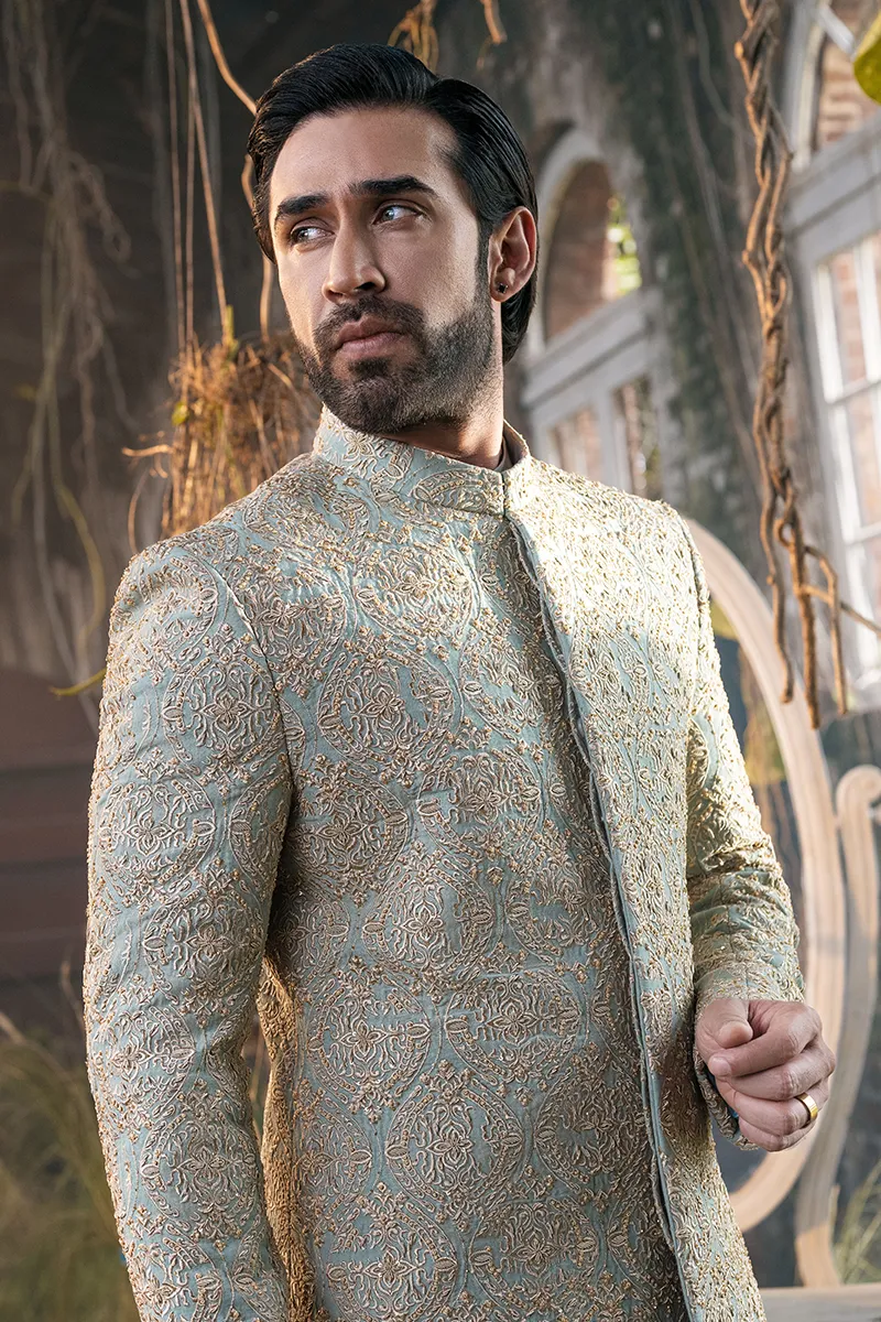 SAGE GREEN SHERWANI