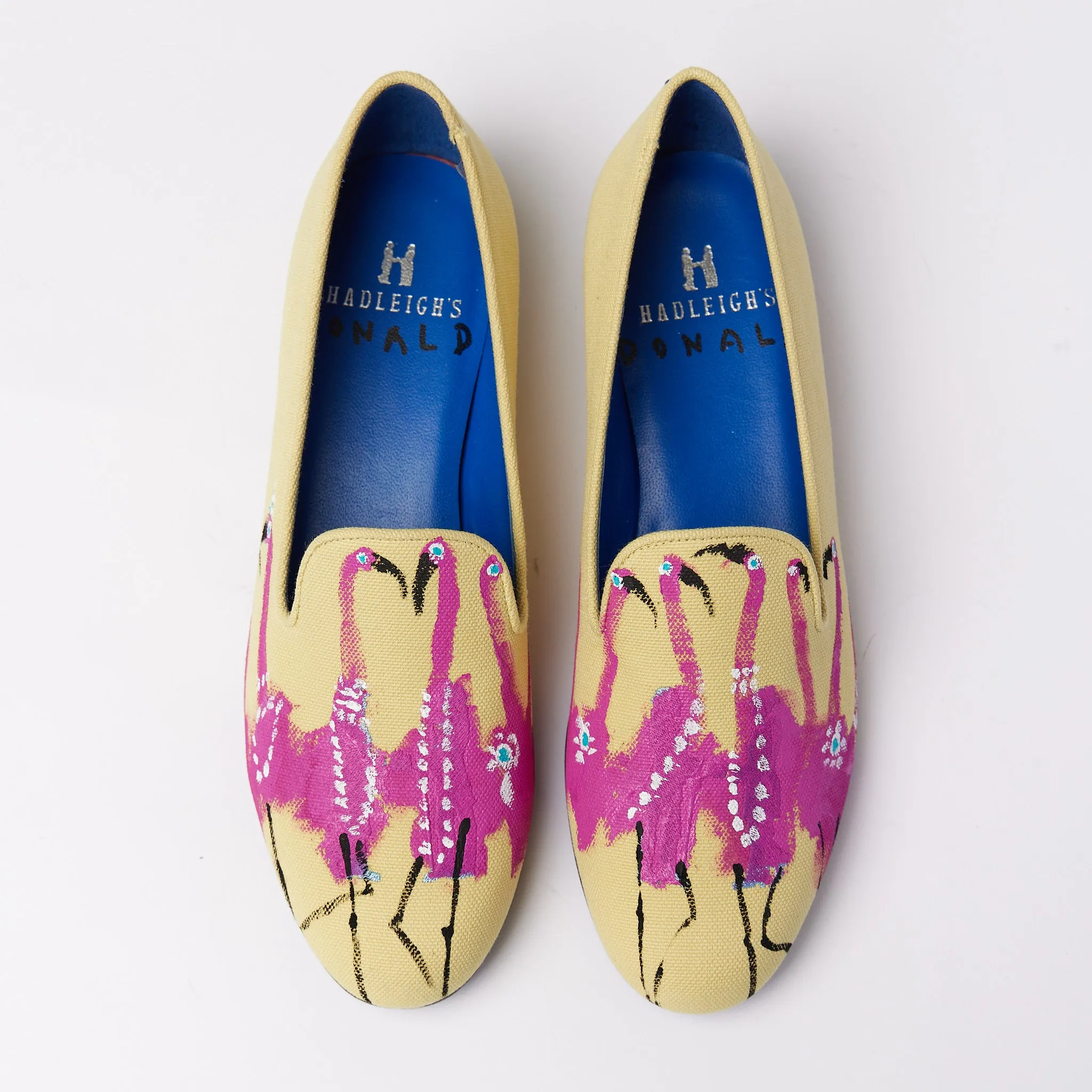 Slipper Painted Flamingos / 38.5