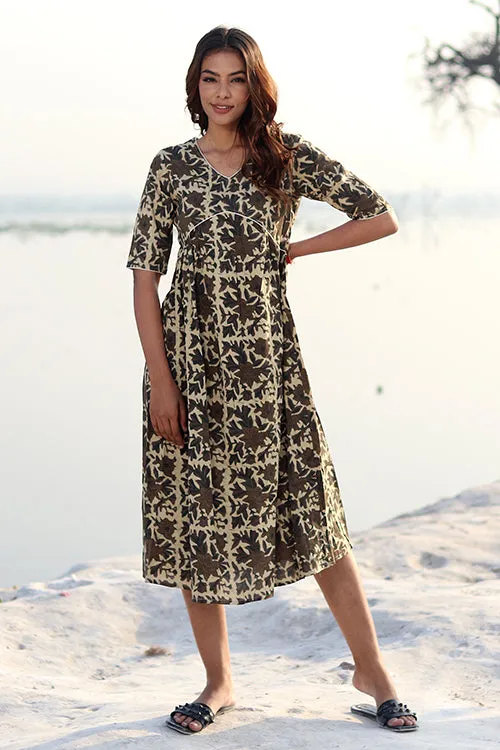 Sootisyahi 'Rustic Edge' Cotton Dress