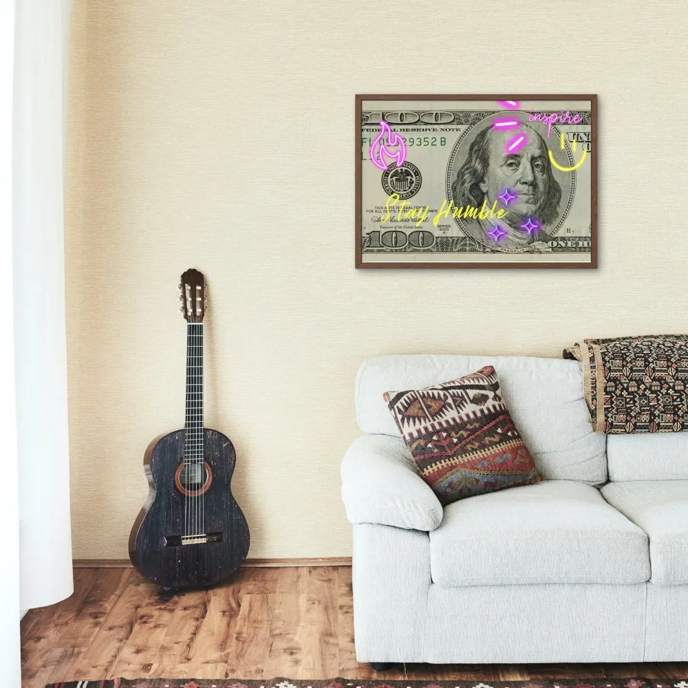 Stay Humble Graffiti Money Poster INSTANT DOWNLOAD Art Print, Urban Decor, Hypebeast, Horizontal Wall Art, Graffiti Wall Art