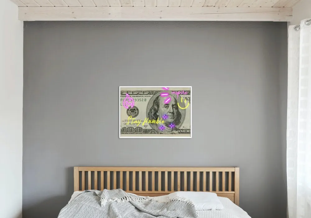 Stay Humble Graffiti Money Poster INSTANT DOWNLOAD Art Print, Urban Decor, Hypebeast, Horizontal Wall Art, Graffiti Wall Art