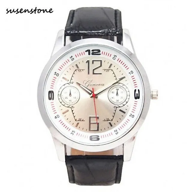 SUSENSTONE Brand Wrist Watch Men 2016 Top Brand Luxury Famous Male Clock Quartz Watch  Wristwatch Quartz-watch Relogio Masculino