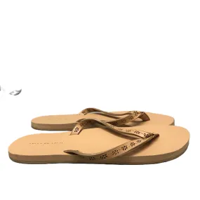 Tan Sandals Flats By American Eagle, Size: 6