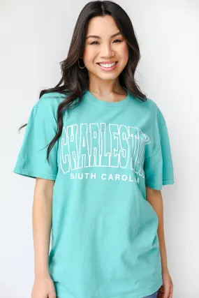 Teal Charleston South Carolina Tee