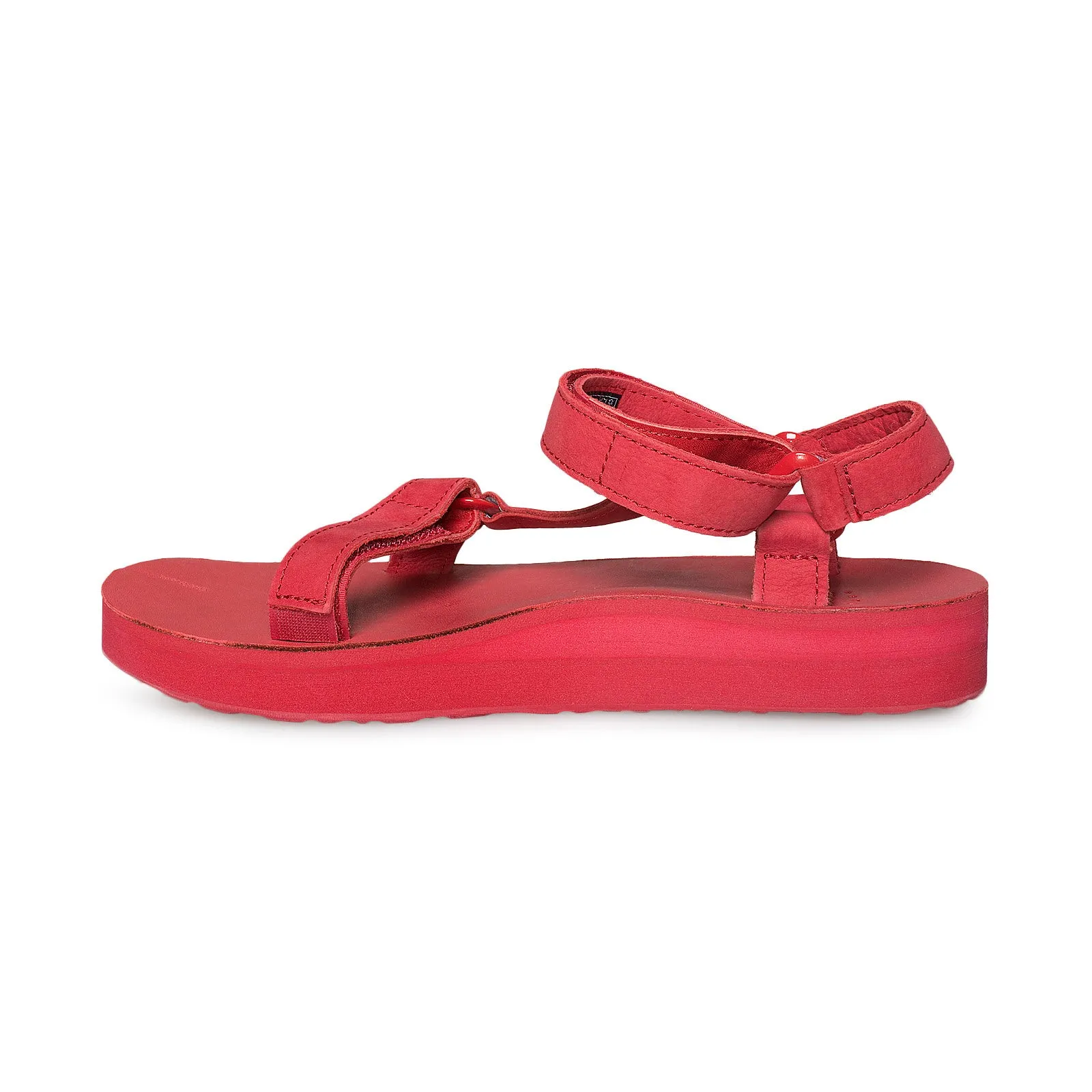 Teva Midform Universal Leather Racing Red Sandals - Women's