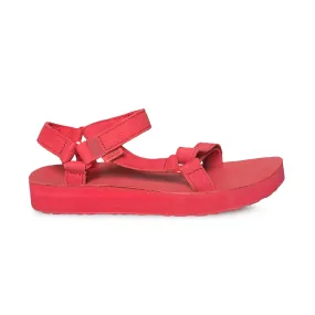 Teva Midform Universal Leather Racing Red Sandals - Women's