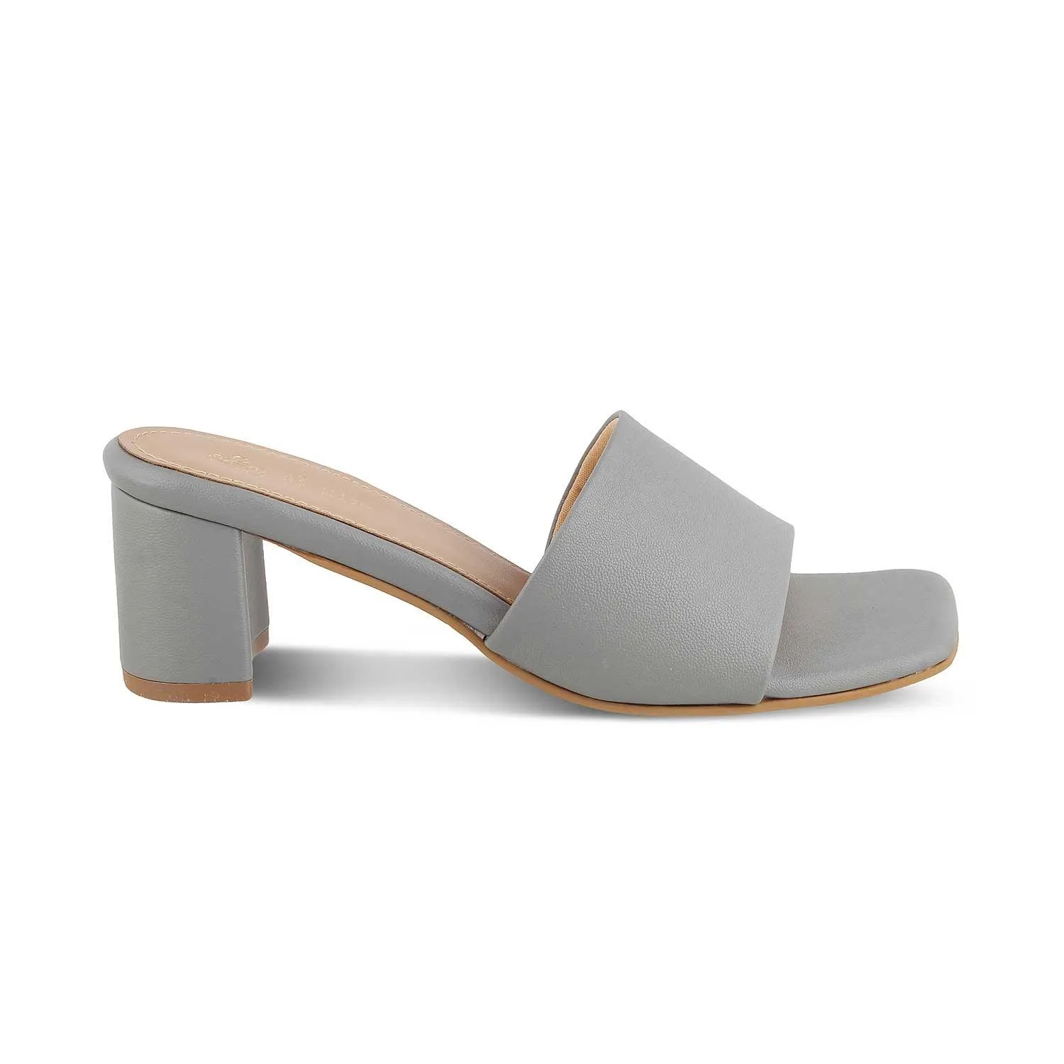 The Barie Grey Women's Casual Block Heel Sandals Tresmode