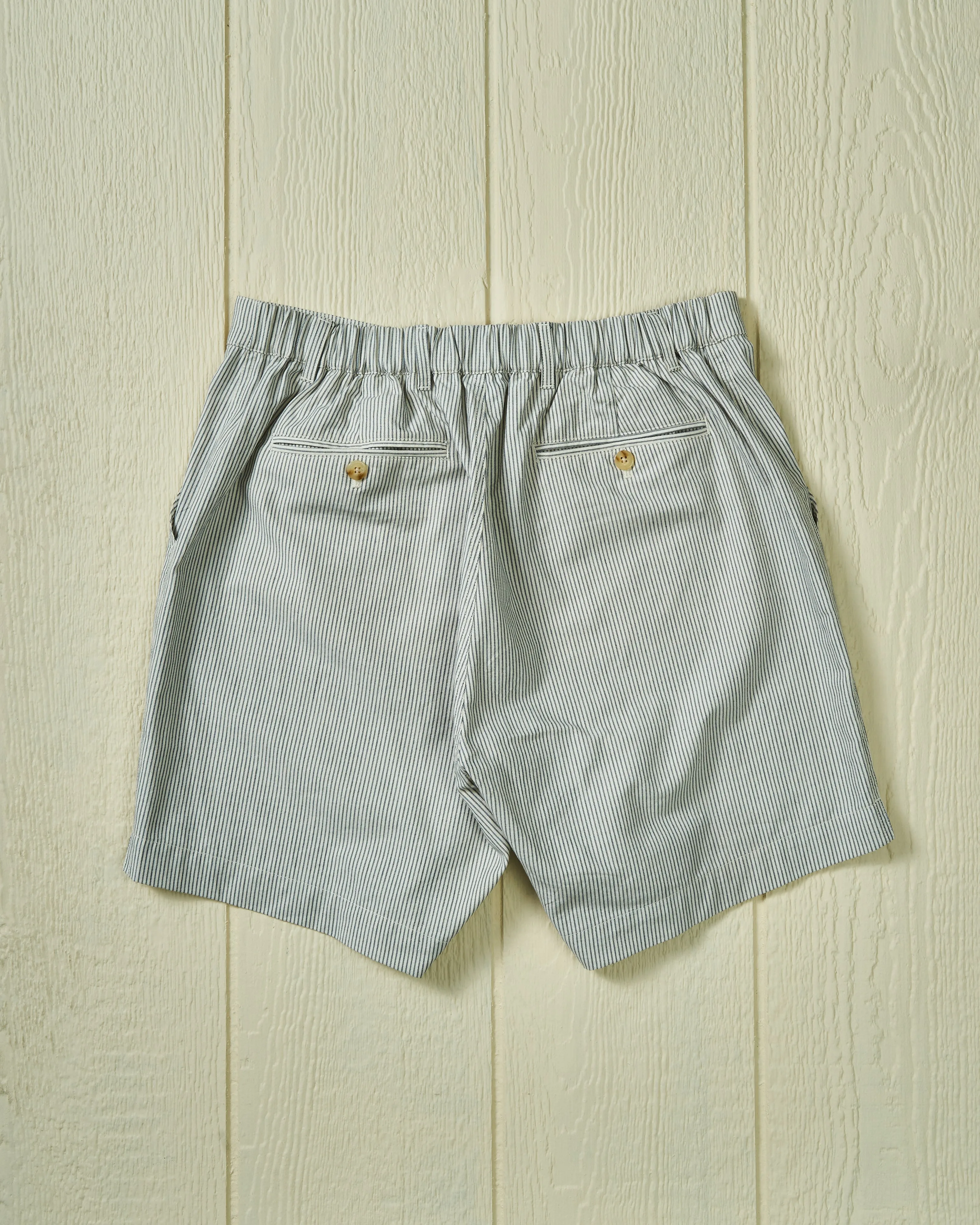 Ventura Short in Pin Stripe Canvas