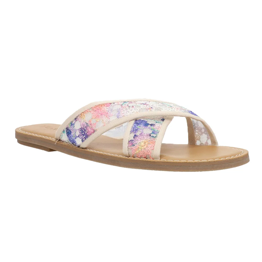 Viv Floral Flat Sandals