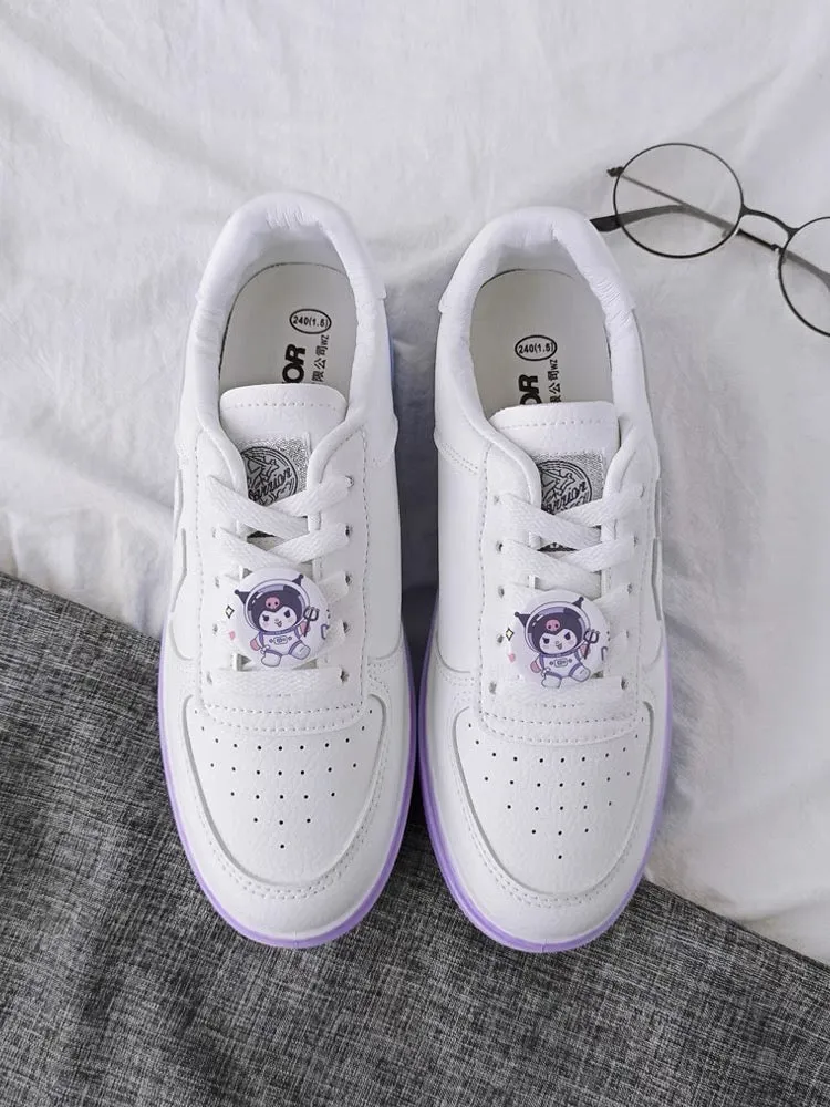 Warrior x Kuromi Inspired Purple Bottom Low-Top Sneakers Trainers Runners