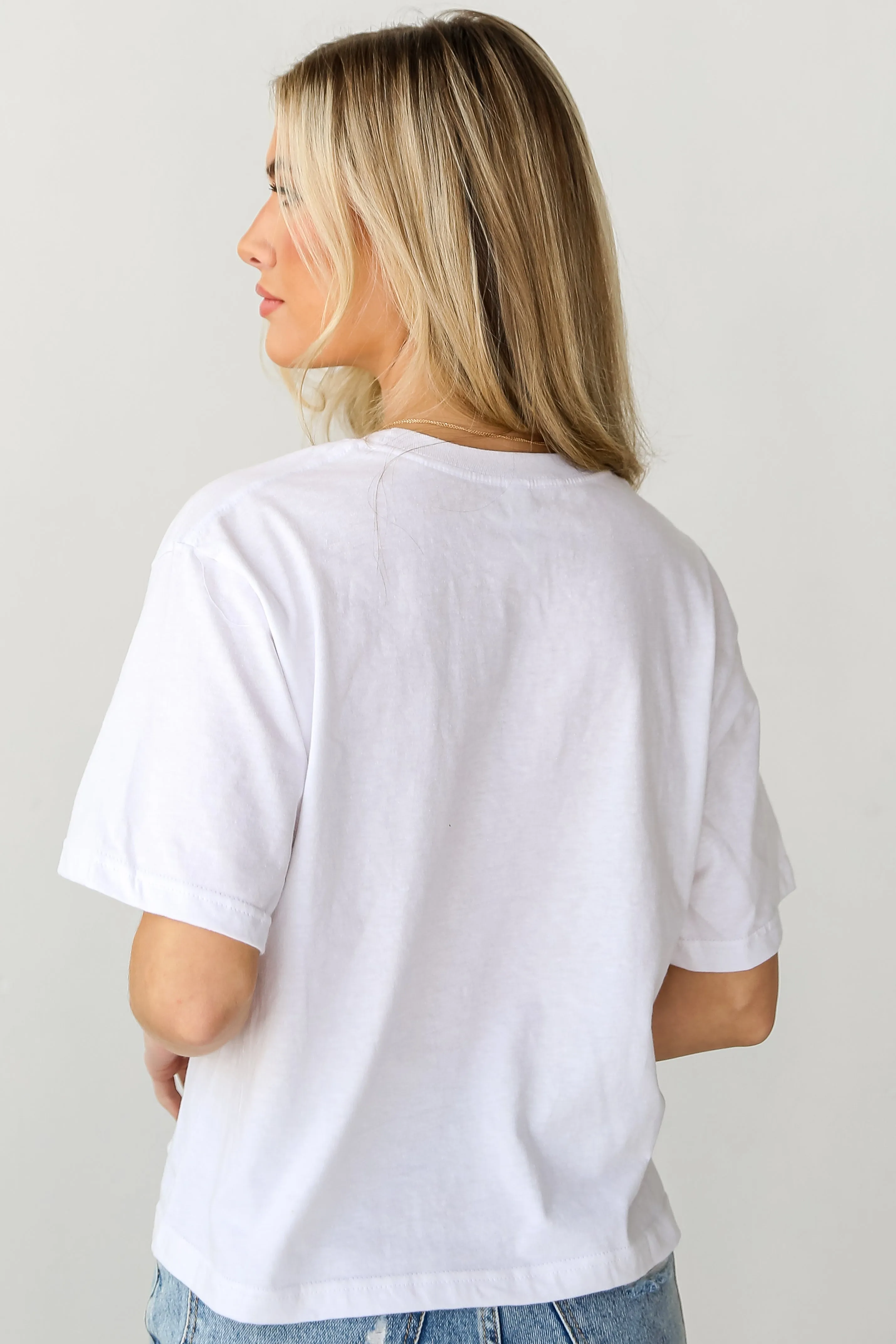 White Glory Glory Cropped Tee