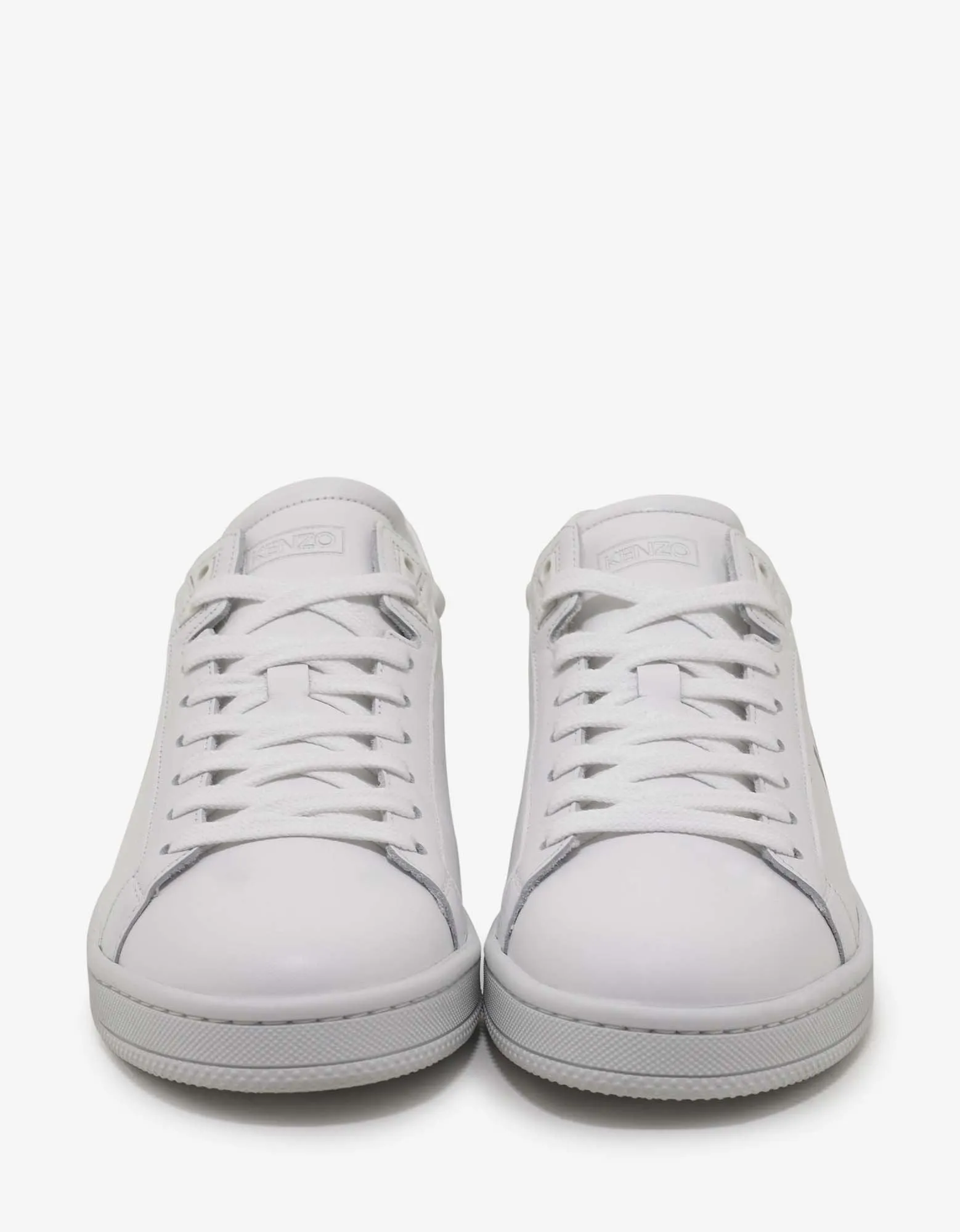 White Leather Tennix Trainers