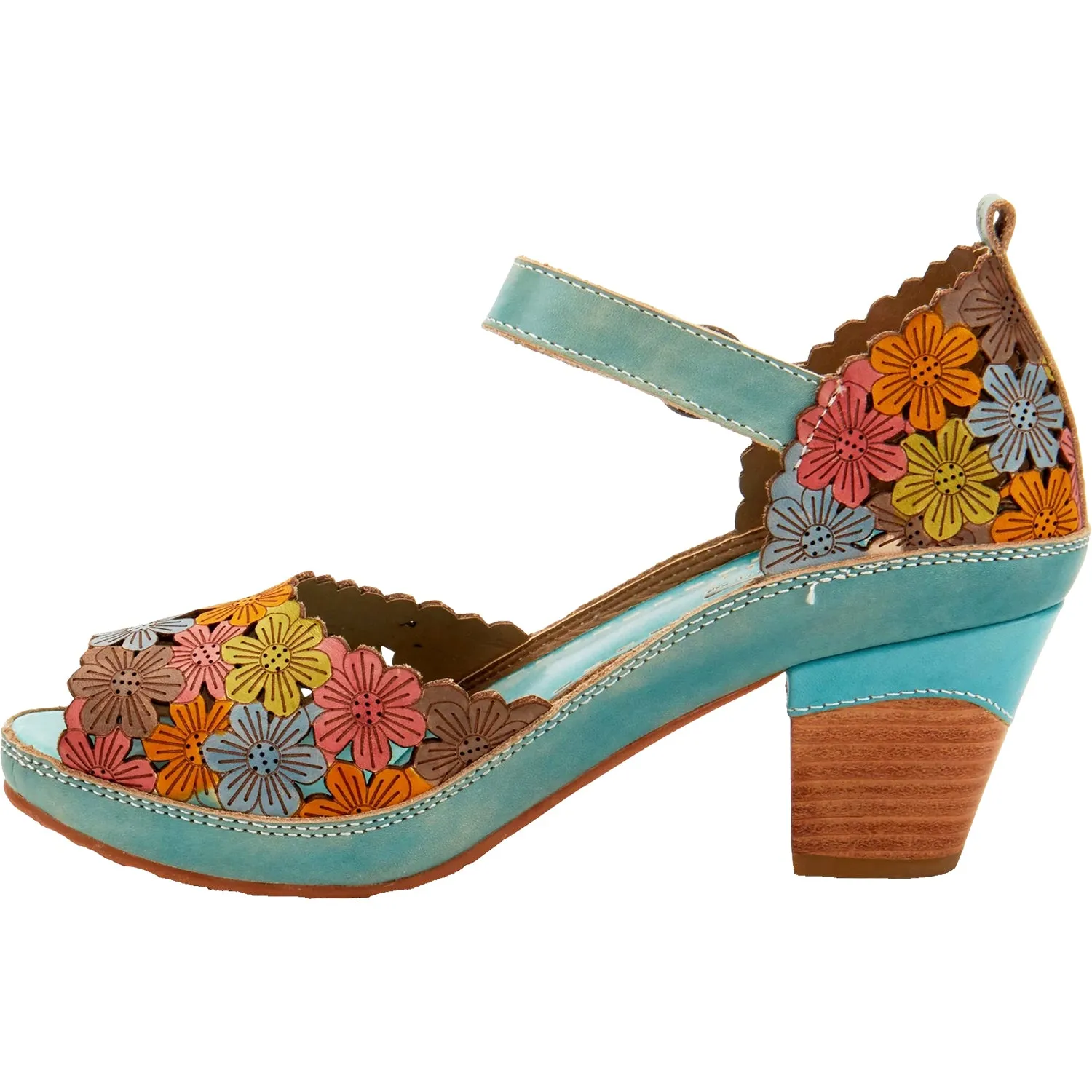 Women's L'Artiste by Spring Step Avnia Blue Multi Leather