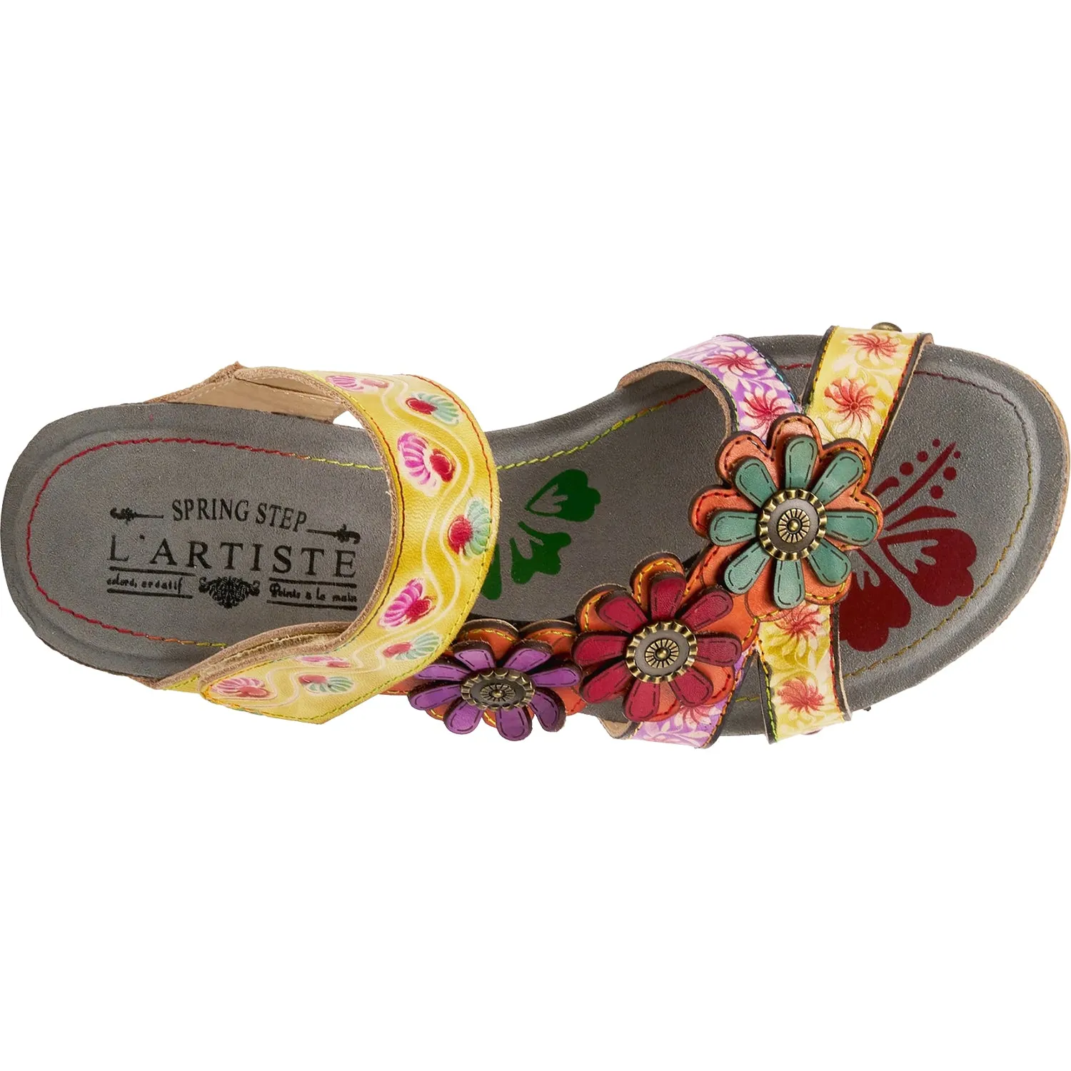 Women's L'Artiste by Spring Step Delight Yellow Multi Leather