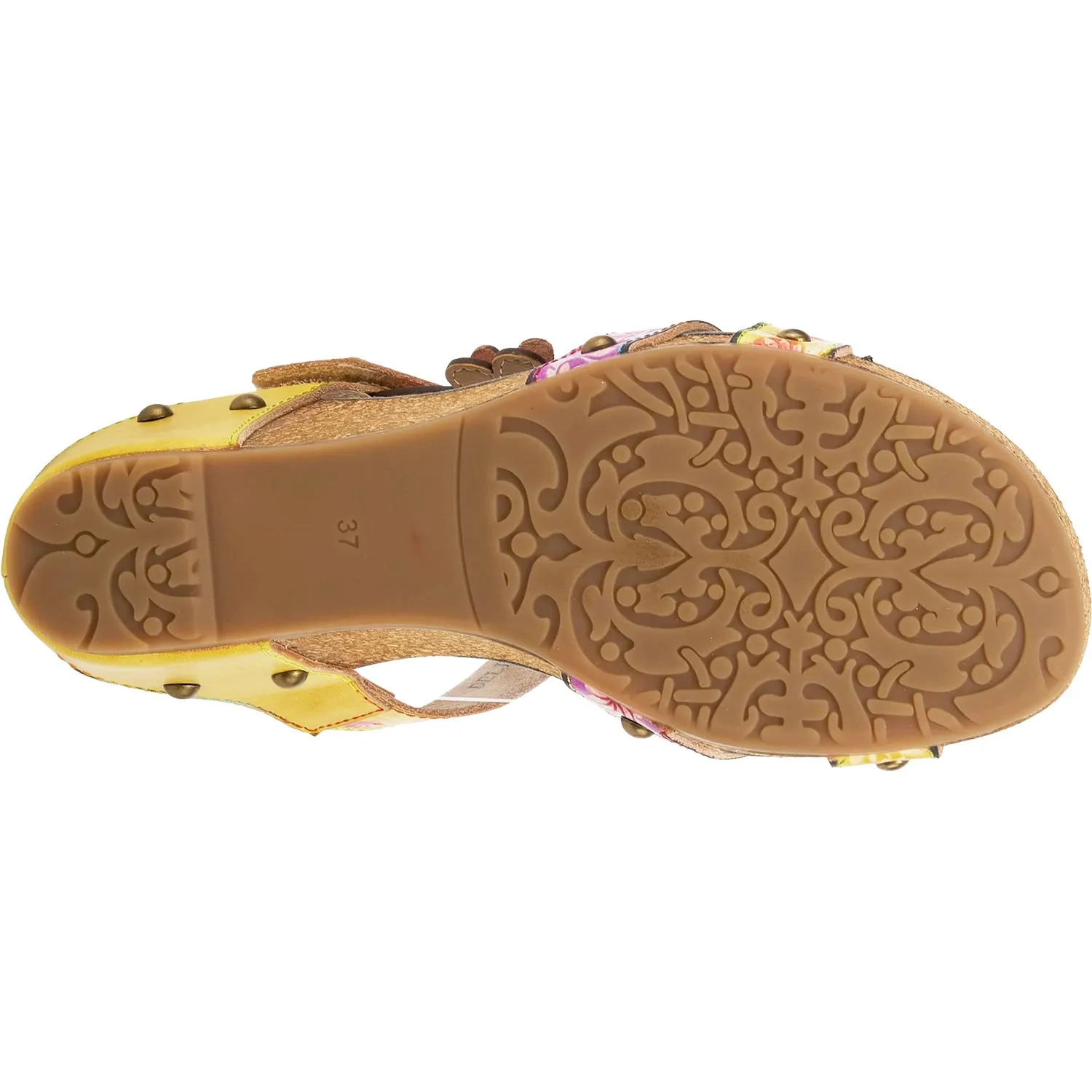 Women's L'Artiste by Spring Step Delight Yellow Multi Leather