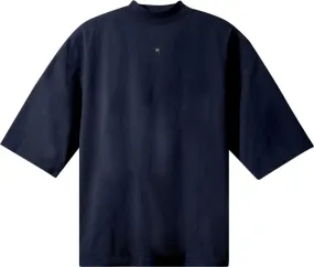 Yeezy Gap Engineered by Balenciaga Logo 3/4 Sleeve Tee Navy